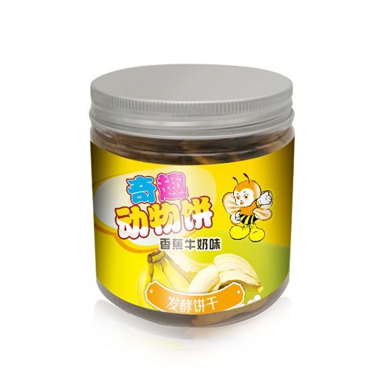   嬰氏奇趣動(dòng)物餅干香蕉牛奶味