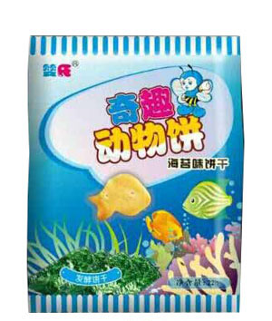   嬰氏海苔味奇趣動(dòng)物餅干袋裝