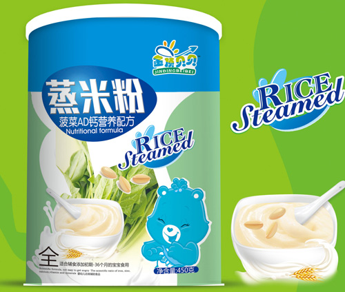  金頂貝貝菠菜AD鈣營(yíng)養(yǎng)配方蒸米粉