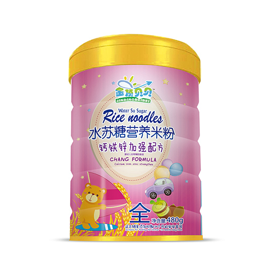  金頂貝貝鈣鐵鋅加強配方水蘇糖營養(yǎng)米粉聽裝
