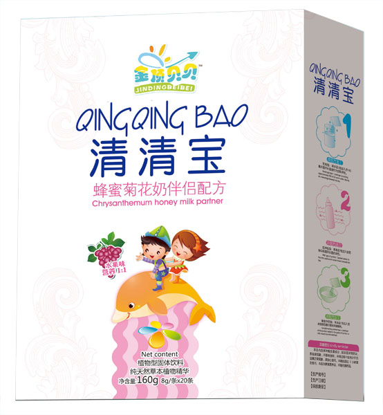  金頂貝貝蜂蜜菊花奶伴侶配方清清寶盒裝
