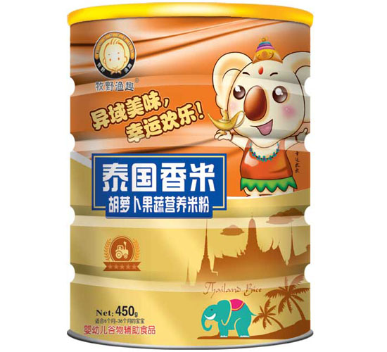   牧野漁趣胡蘿卜果蔬營(yíng)養(yǎng)米粉聽(tīng)裝