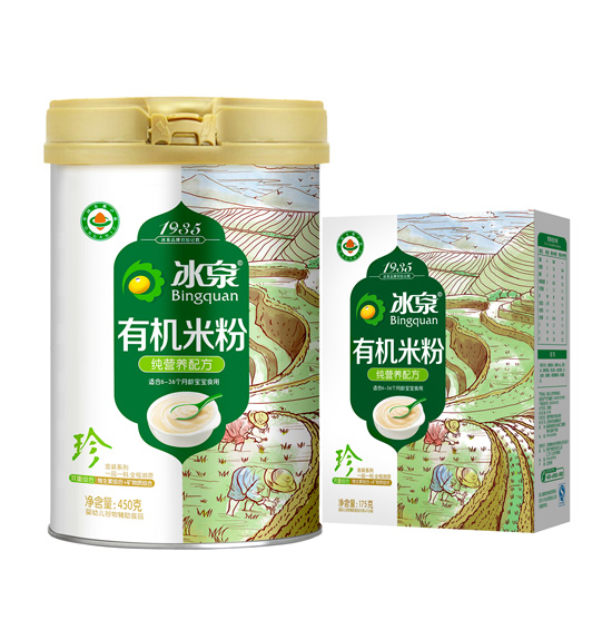   冰泉純營(yíng)養(yǎng)有機(jī)米粉