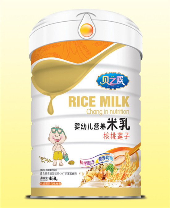   貝之籃核桃蓮子-嬰幼兒營養(yǎng)米乳