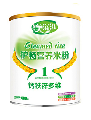   美滋滋鈣鐵鋅多維護暢營養(yǎng)米粉1段