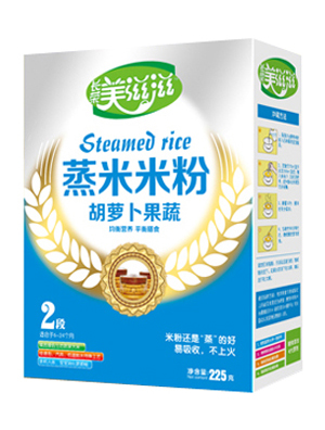   美滋滋胡蘿卜果蔬蒸米米粉