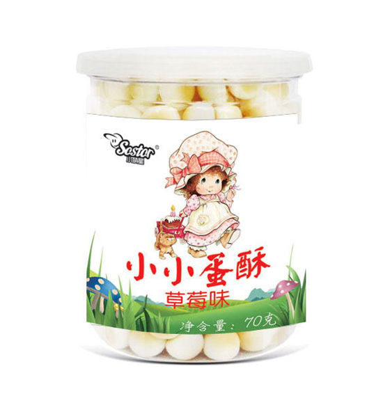   小萌星小小蛋酥草莓味