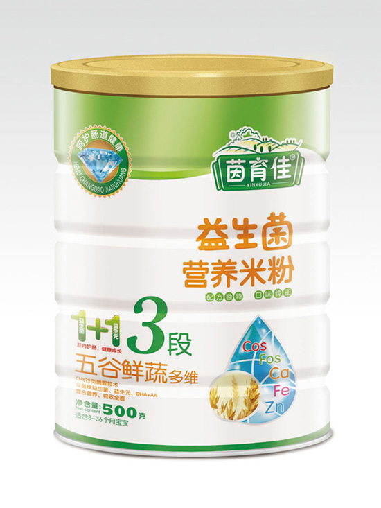   茵育佳五谷鮮蔬益生菌營養(yǎng)米粉
