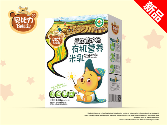  貝比力混合果蔬有機(jī)營(yíng)養(yǎng)米乳盒裝