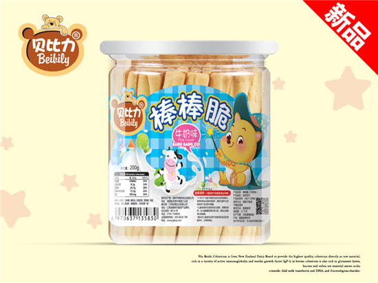  貝比力棒棒脆牛奶味